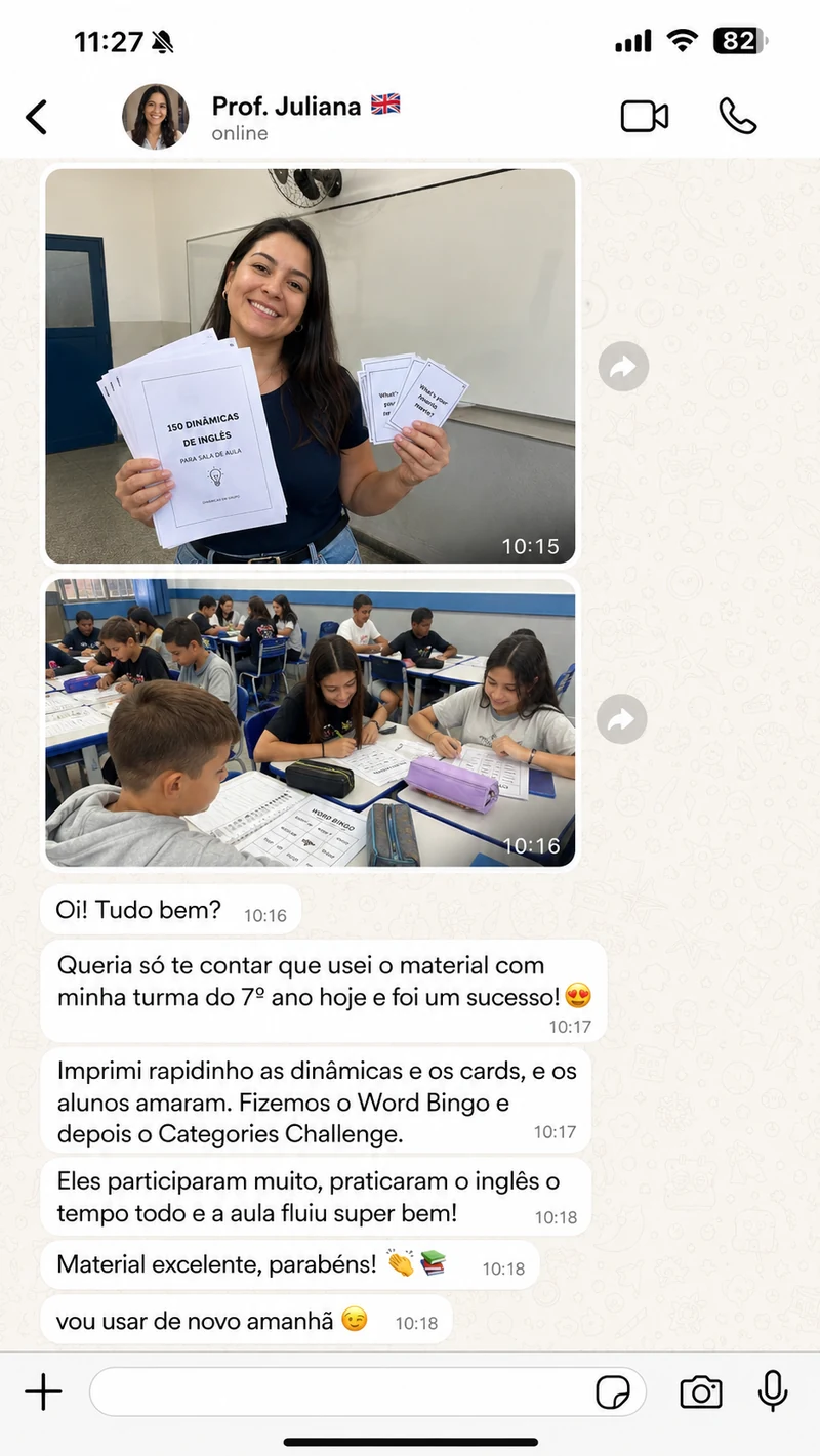 Depoimento de professora 1