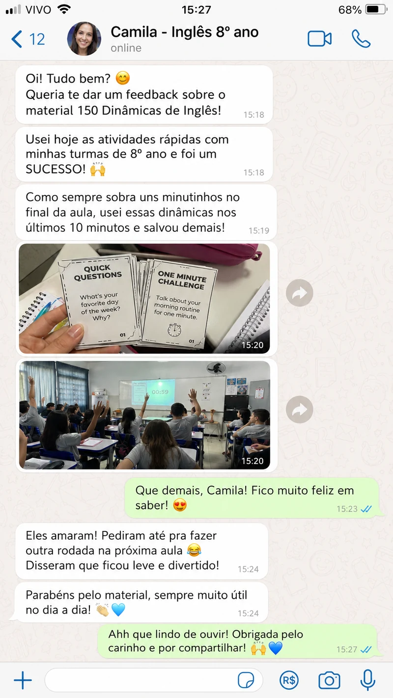 Depoimento de professora 3