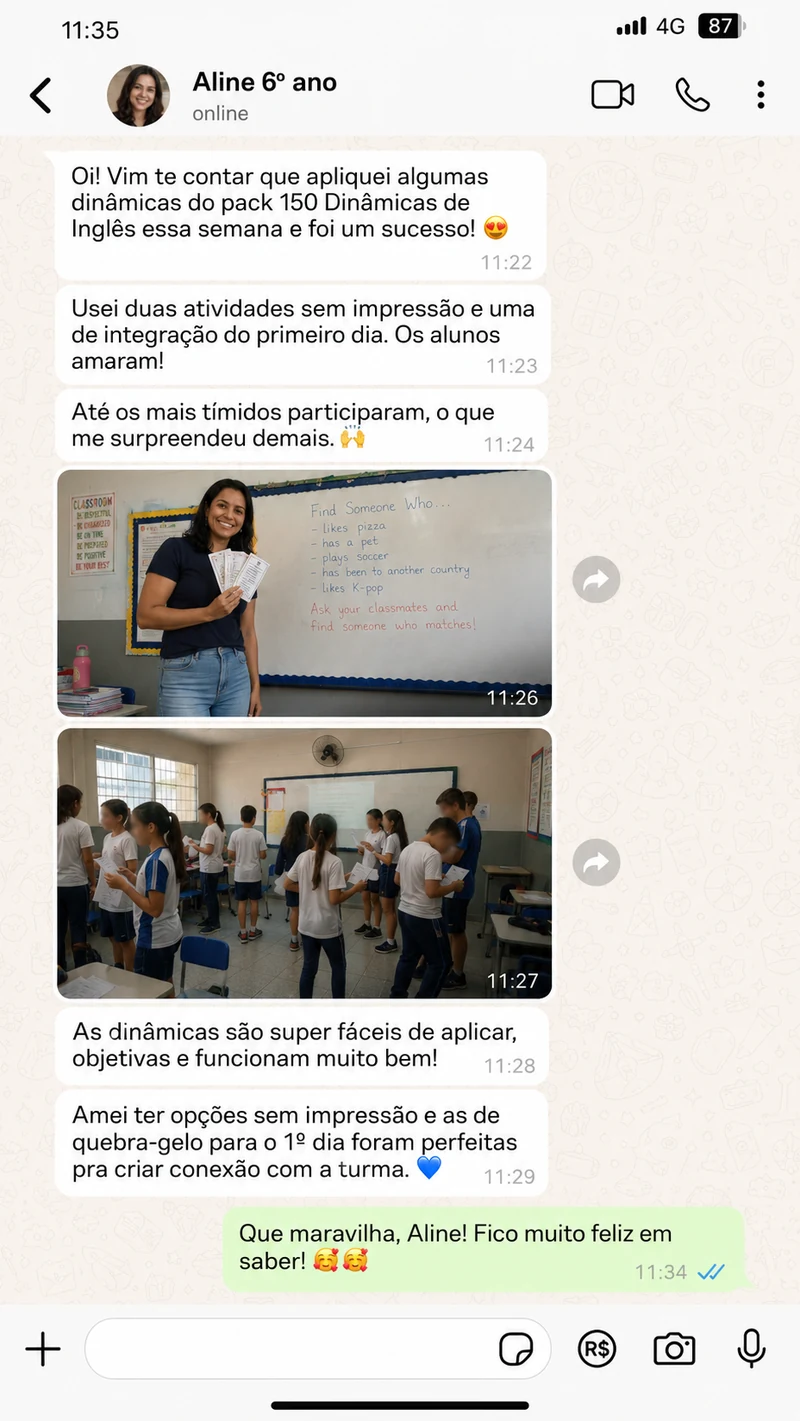 Depoimento de professora 5